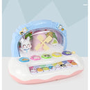 Piano Infantil Eletrônico com Floco de Neve – Brinquedo Musical com Luzes, Sons e Teclas Interativas