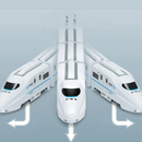 Trem Elétrico de Brinquedo Infantil com Luz e Som – Modelo de Alta Velocidade com 4 Vagões Educativo para Meninos e Meninas